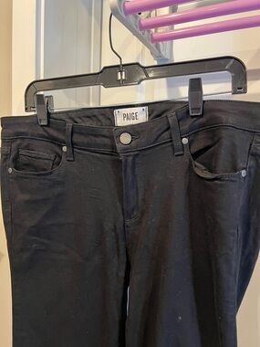 PAIGE Black Bootcut Jeans - Sleek Five-Pocket Design